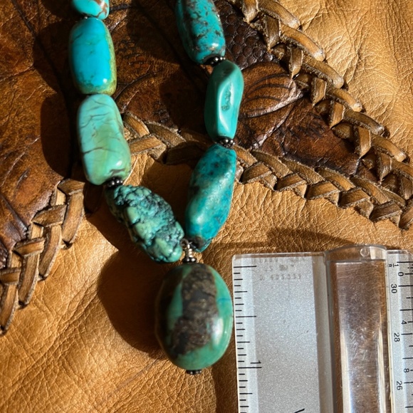 Turquoise 25 Piece Chunky 20" Necklace--Unbranded Purchased from Ross Simmons - Picture 2 of 7